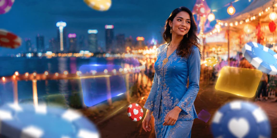 Wanita berbaju kurung di Johor sedang menyemak nombor loteri melalui telefon pintar