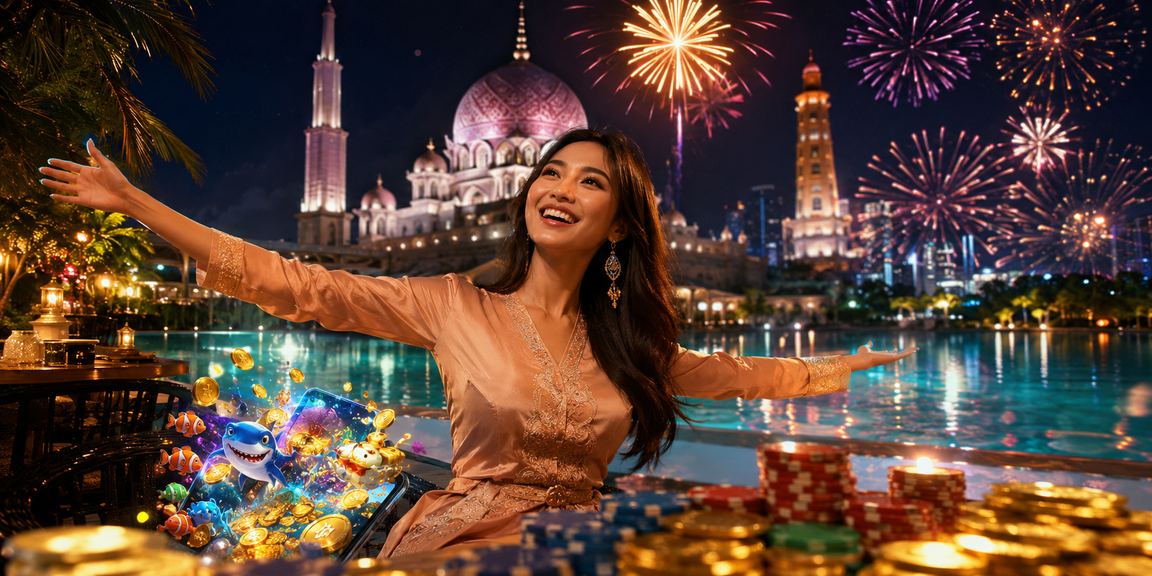 Paparan permainan digital di Putrajaya dengan kesan grafik menarik dan antara muka moden